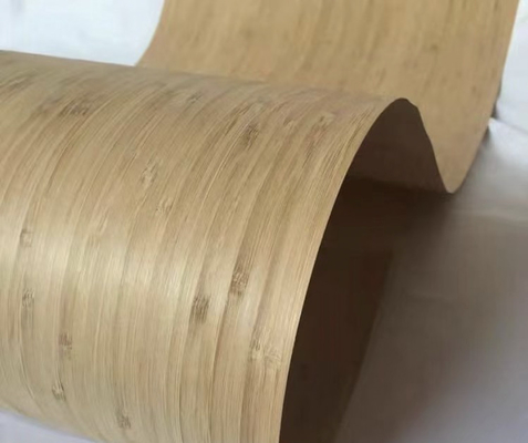 Buy Carbonized Side Pressed Bamboo Wood Veneer 0.3mm / 0.5mm / 0.6mm online manufacture
