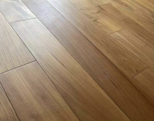 Buy 15mm-22mm Teak Solid Wood Flooring Hardwood Veneer Flooring Width 90mm 120mm 140mm online manufacture