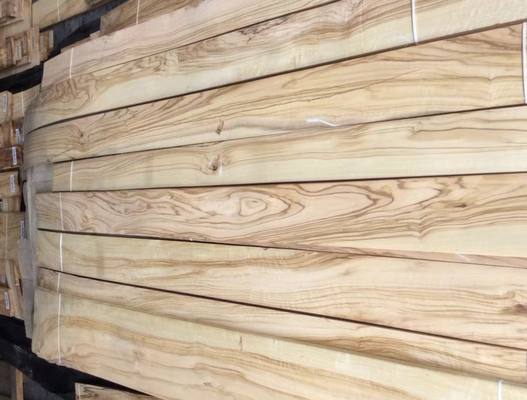 50cm-200cm Natural Olive Wood Veneer For Furniture Inlay Craftsmanship