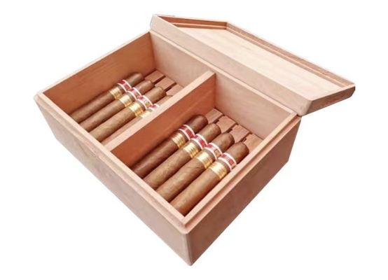 Insect Control Spanish Cedar Wood Cigar Box / Cigar Case Moisturizing And Breathable